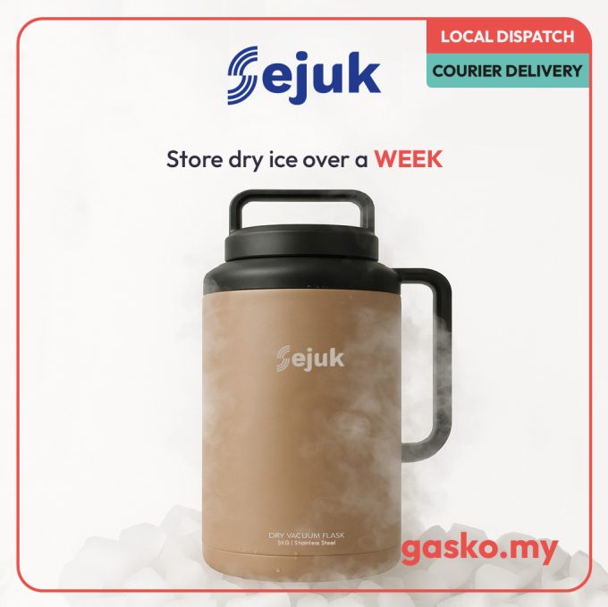 sejuk dry ice vacuum flask