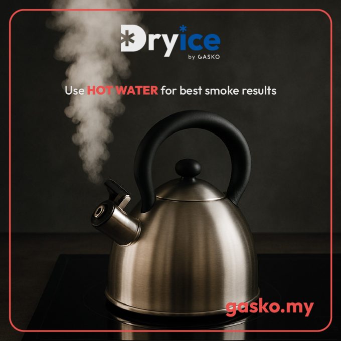 dry ice smoke water decoration