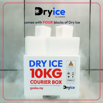 dry ice block in box